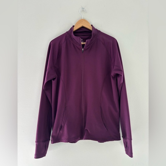 Purple Workout Zip Up Jacket - Picture 1 of 1